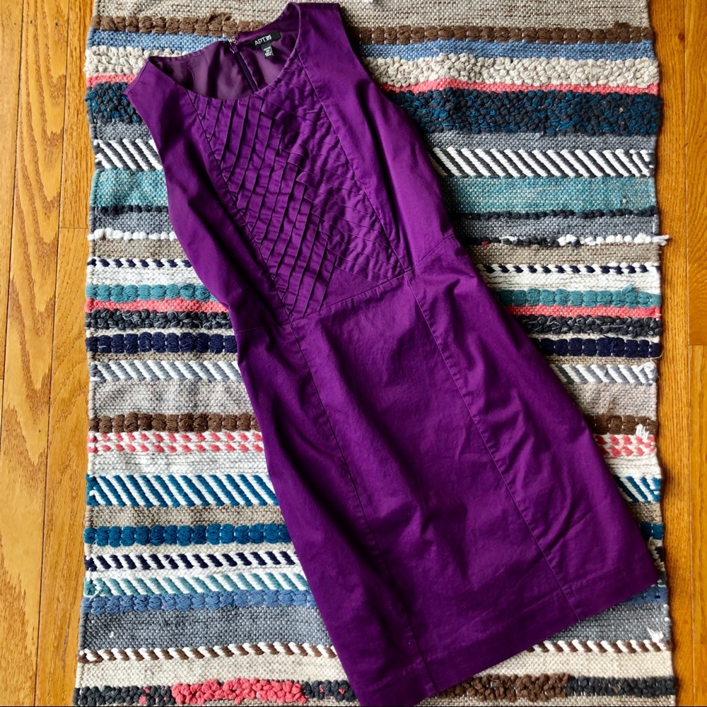 Apt.9 Purple Sleeveless Sheath Dress